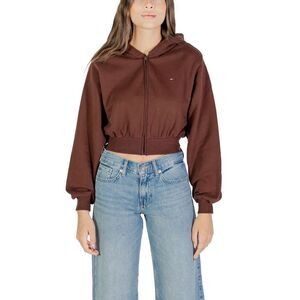 Tommy Hilfiger Jeans Brown Recycled Cotton Women's Hoodie